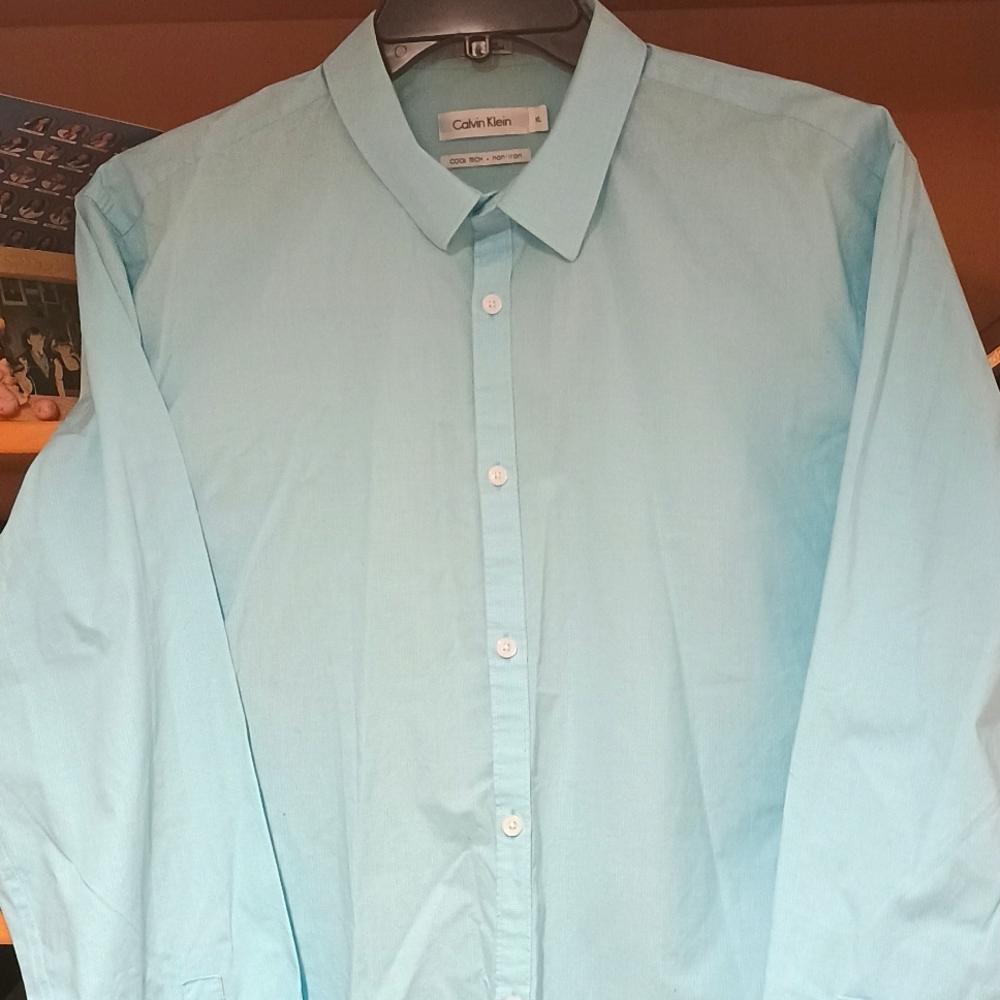Calvin Klein Blue Casual Button Down Shirt